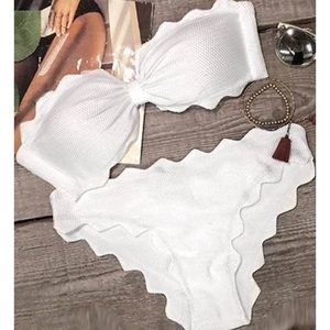 Cupshe Swim - NWT CupShe Shining Day Waves White Bikini Cupshe Swim - NWT CupShe Shining Day Waves White Bikini